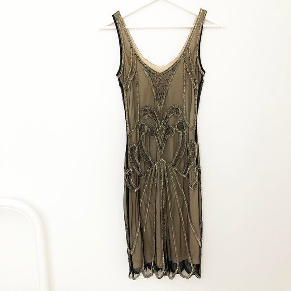 Gatsby Lady London Francessa Flapper Beaded Dress - Picture 10 of 11